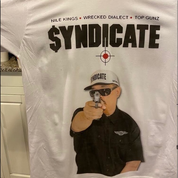 Wrecked Dialect x ICE T, Rhyme Syndicate x Nile Kings tshirt - Picture 2 of 9
